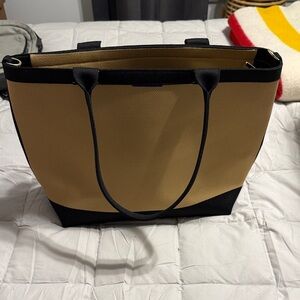 Rothy's Tan and Black Tote Bag